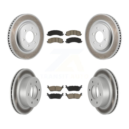 Coat Disc Brake Rotors Ceramic Pad Front Rear Kit For 2022-2023 Ford Bronco 3.0L