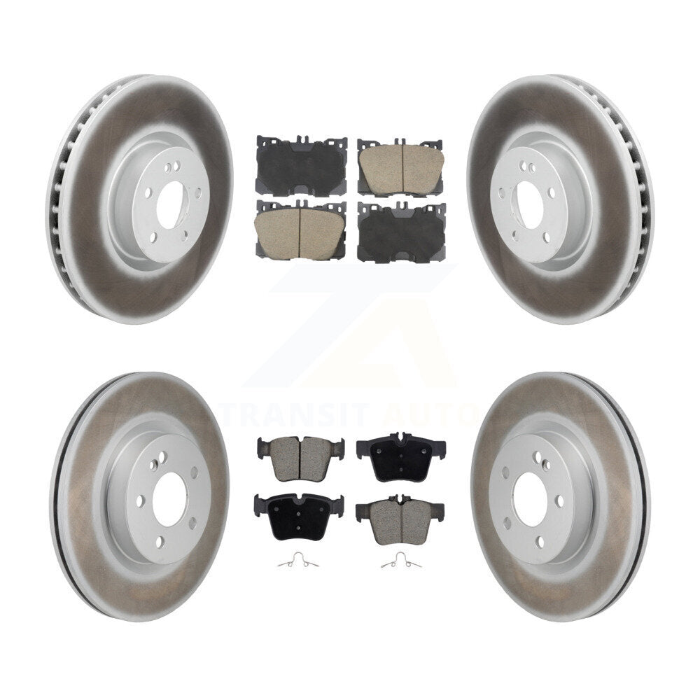 Coat Brake Rotor Ceramic Pad Front Rear Kit For Mercedes-Benz C43 AMG GLC43 C450