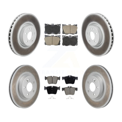 Coat Brake Rotor Ceramic Pad Front Rear Kit For Mercedes-Benz C43 AMG GLC43 C450