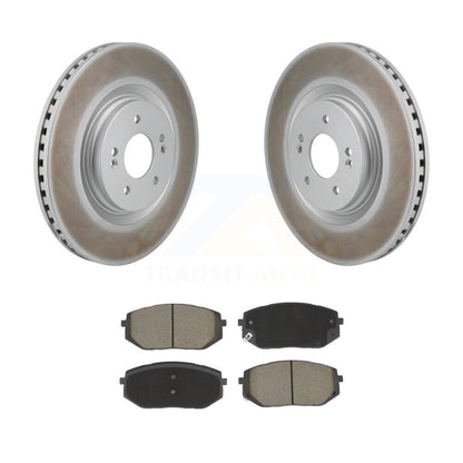 Coated Disc Brake Rotors And Ceramic Pads Front Kit For Hyundai Sonata Kia K5