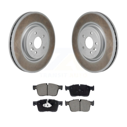 Coated Disc Brake Rotors And Ceramic Pads Front Kit For Jaguar XF