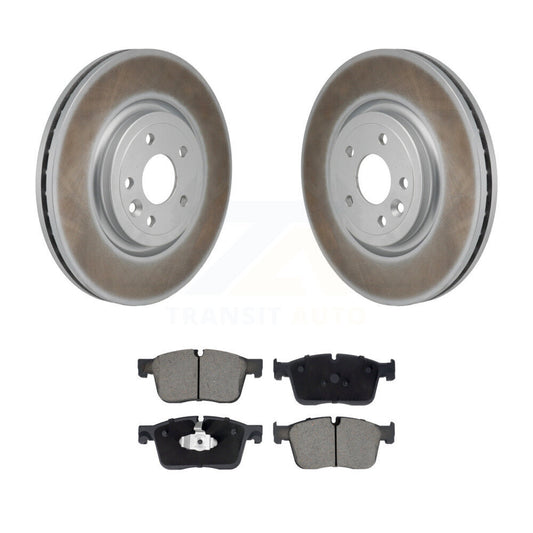 Coated Disc Brake Rotors And Ceramic Pads Front Kit For Jaguar XF