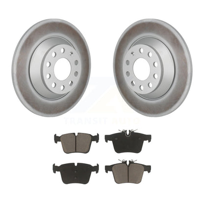 Coated Disc Brake Rotors And Ceramic Pads Rear Kit For Mercedes-Benz C300