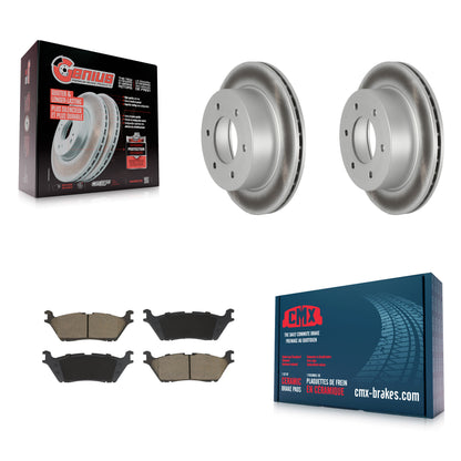 Coated Disc Brake Rotors And Ceramic Pad Rear Kit For 2022-2023 Ford Bronco 3.0L