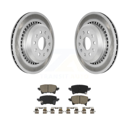 Coated Disc Brake Rotors And Ceramic Pads Rear Kit For Jeep Wrangler Gladiator