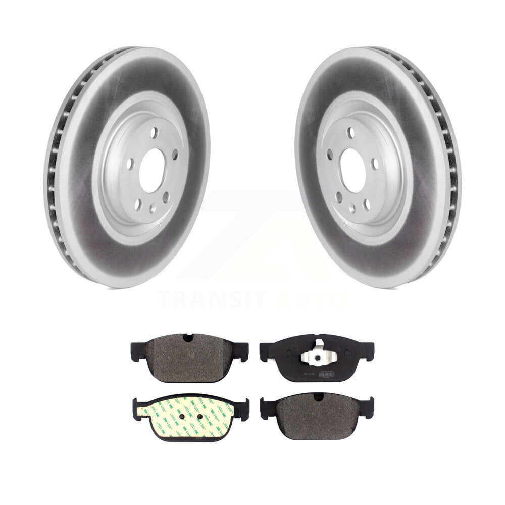 Coated Brake Rotors Semi-Metallic Pad Front Kit For Volvo XC60 XC90 XC40 S60 C40