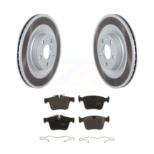 Coated Brake Rotors Semi-Metallic Pad Rear Kit For Volvo XC60 XC90 S60 V90 Cross