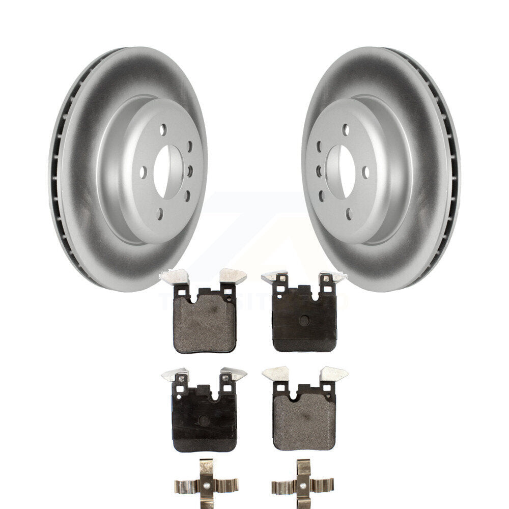 Coat Brake Rotor Semi-Metallic Pad Rear Kit For BMW 328i xDrive 330i 335i 428i 3