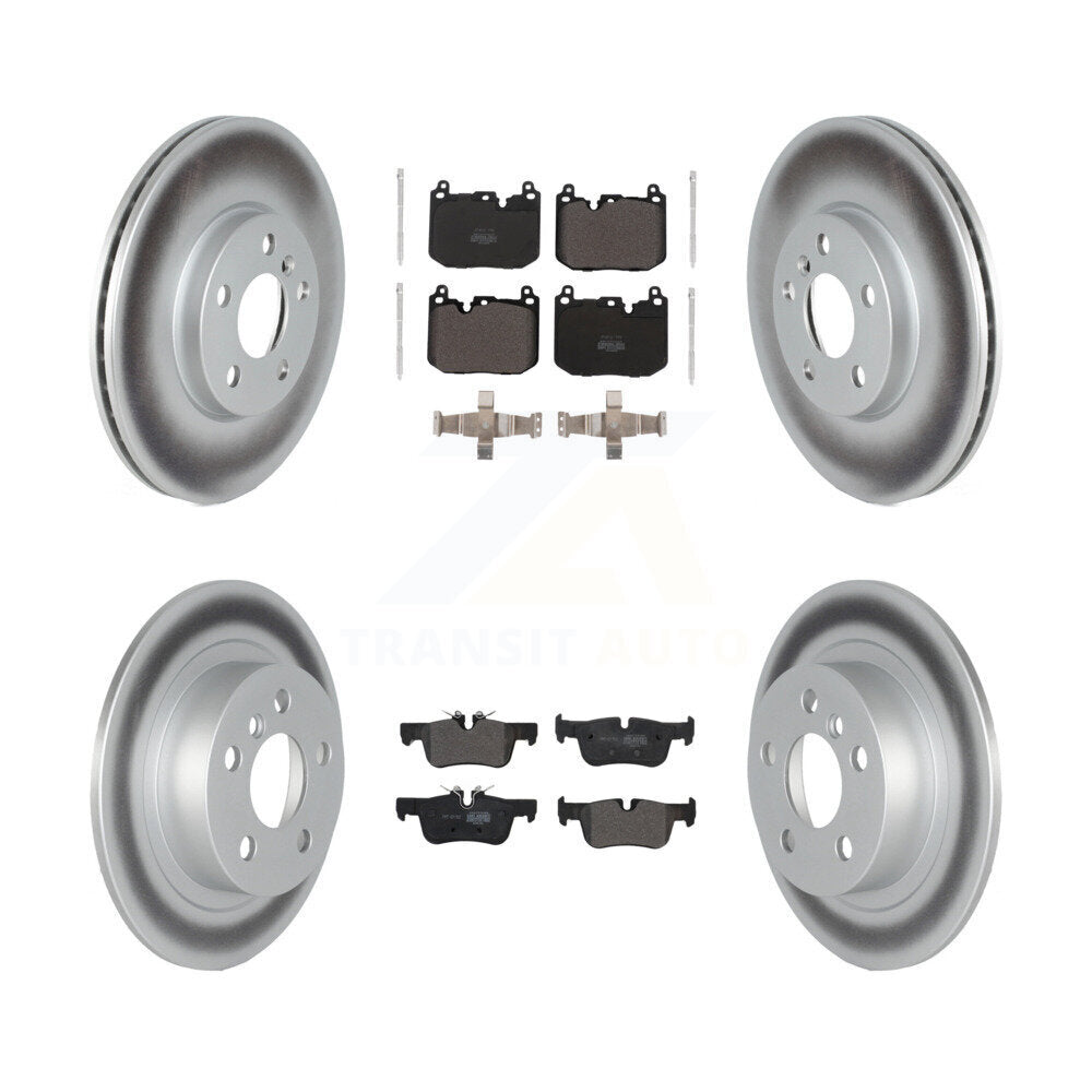 Coat Disc Brake Rotor Semi-Metallic Pad Front Rear Kit For Mini Cooper Clubman S