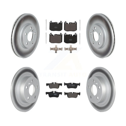 Coat Disc Brake Rotor Semi-Metallic Pad Front Rear Kit For Mini Cooper Clubman S