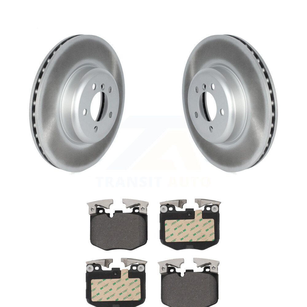 Coated Disc Brake Rotors And Semi-Metallic Pads Front Kit For BMW 330i