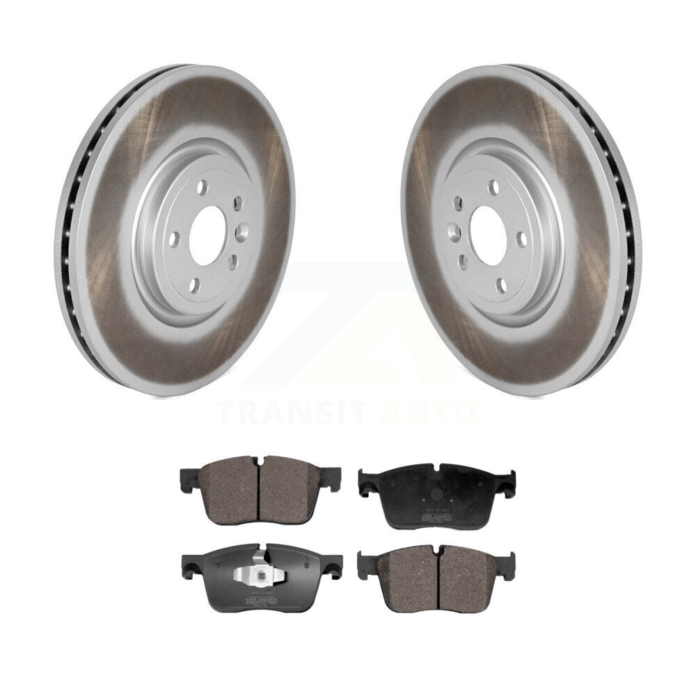 Coat Brake Rotors Semi-Metallic Pad Front Kit For Jaguar F-Pace Land Rover Range