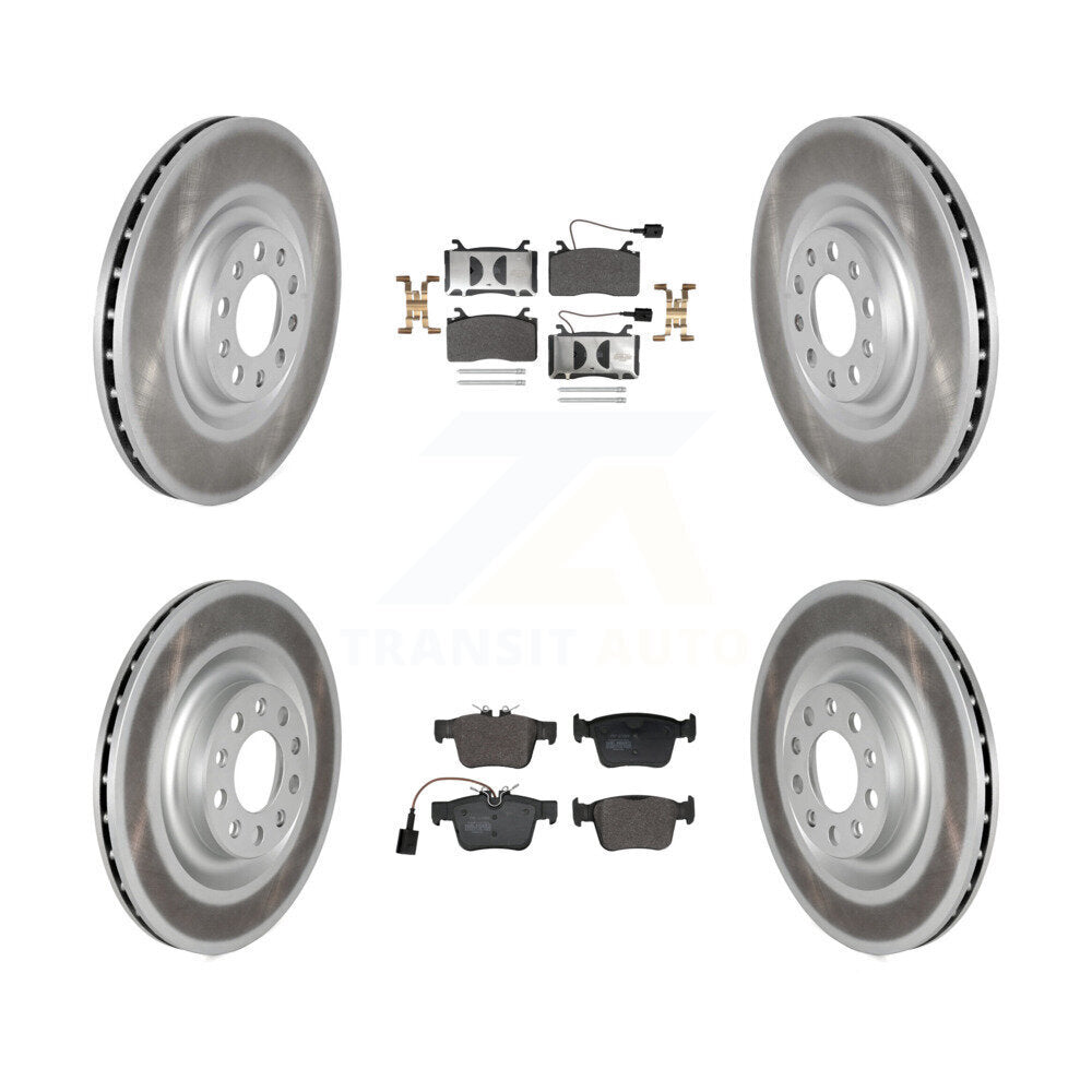 Coat Brake Rotors Semi-Metallic Pad Front Rear Kit For Alfa Romeo Stelvio Giulia