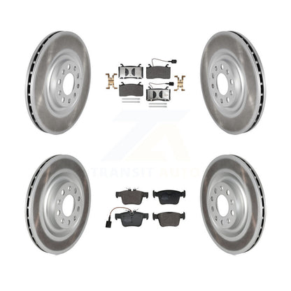 Coat Brake Rotors Semi-Metallic Pad Front Rear Kit For Alfa Romeo Stelvio Giulia