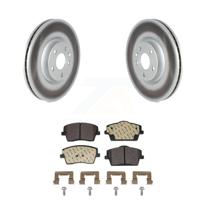 Coated Disc Brake Rotors And Semi-Metallic Pads Front Kit For Volvo XC40