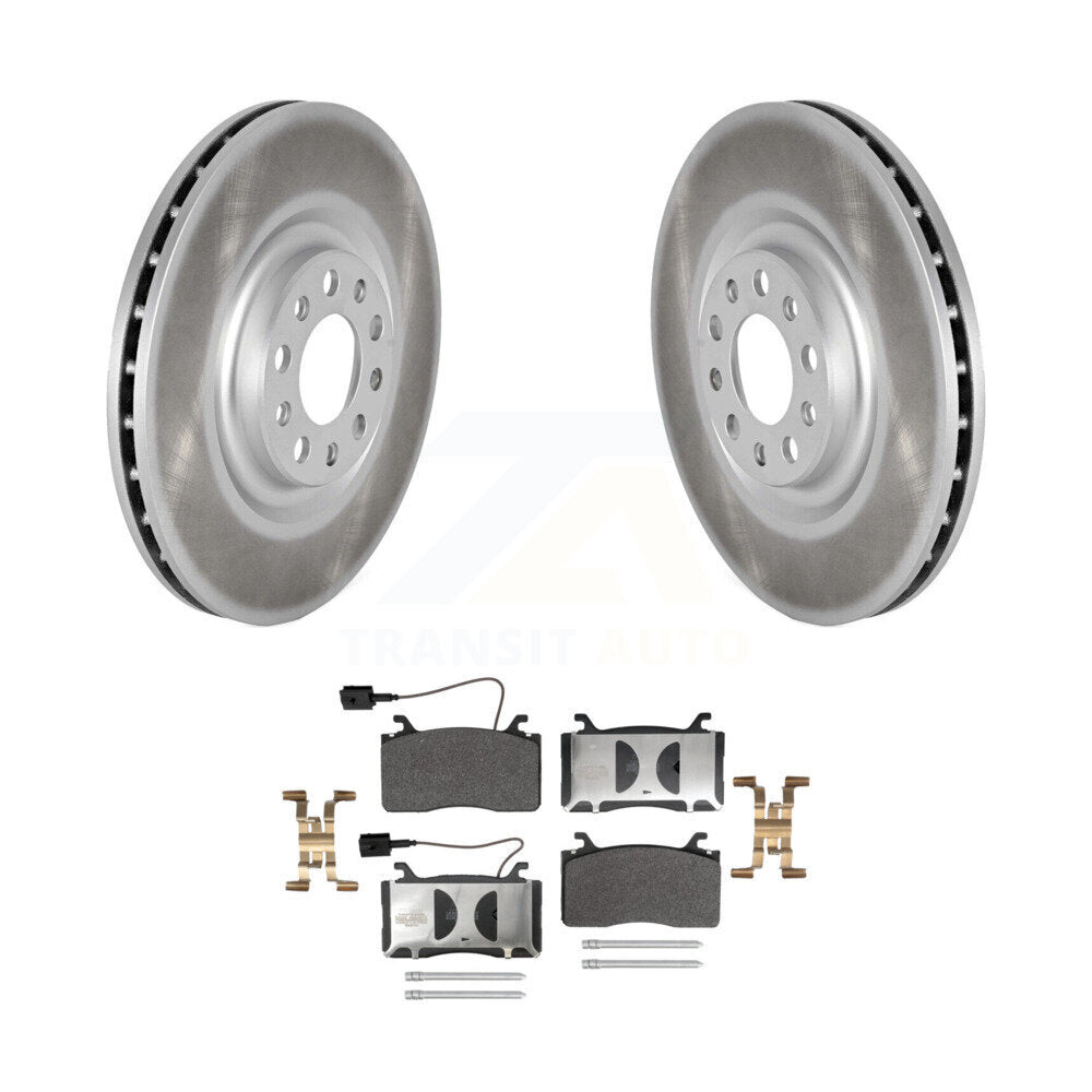Coat Disc Brake Rotors Semi-Metallic Pad Front Kit For Alfa Romeo Stelvio Giulia