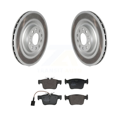 Coated Disc Brake Rotor Semi-Metallic Pad Rear Kit For Alfa Romeo Stelvio Giulia