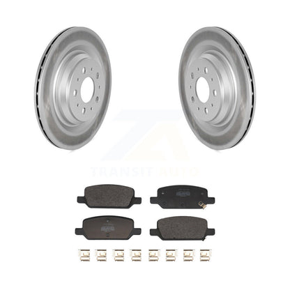 Coated Disc Brake Rotors And Semi-Metallic Pads Rear Kit For Tesla 3