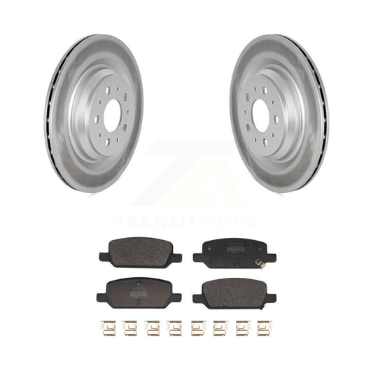 Coated Disc Brake Rotors And Semi-Metallic Pads Rear Kit For Tesla 3