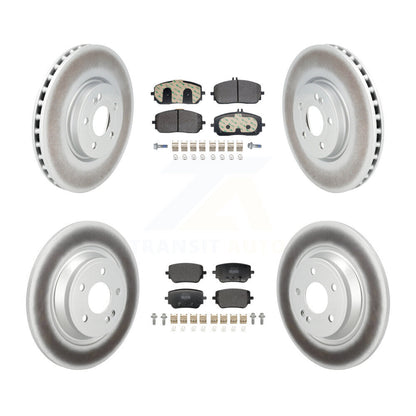 Coated Brake Rotor Semi-Metallic Pad Front Rear Kit For Mercedes-Benz GLB250 EQB