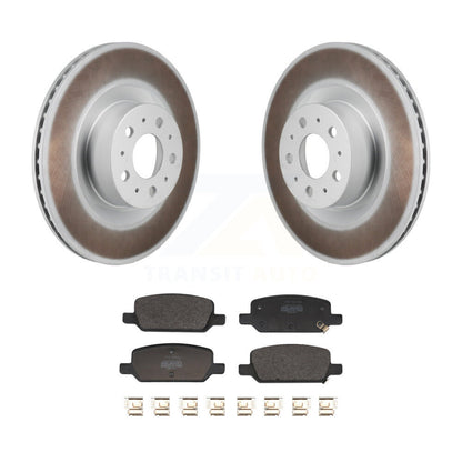 Coated Disc Brake Rotors And Semi-Metallic Pads Rear Kit For Tesla Y