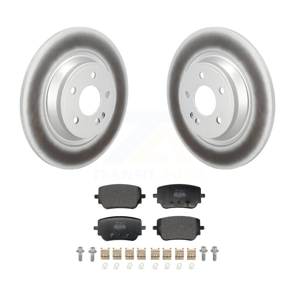 Coat Brake Rotors Semi-Metallic Pad Rear Kit For Mercedes-Benz GLB250 GLA250 EQB