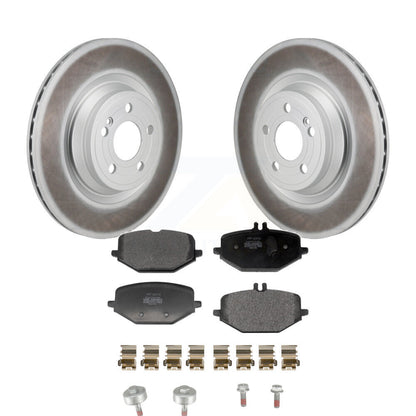 Coat Brake Rotors Semi-Metallic Pad Rear Kit For Mercedes-Benz GLE450 GLE350 AMG