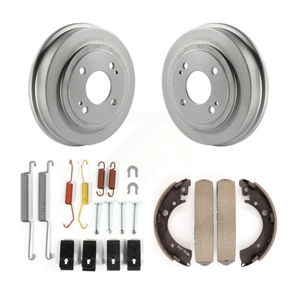 Coated Brake Drum Shoes Spring Rear Kit For Honda Fit Civic