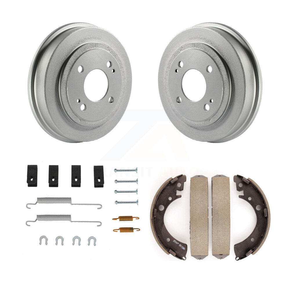 Coated Brake Drum Shoes Spring Rear Kit For Honda Civic Acura EL