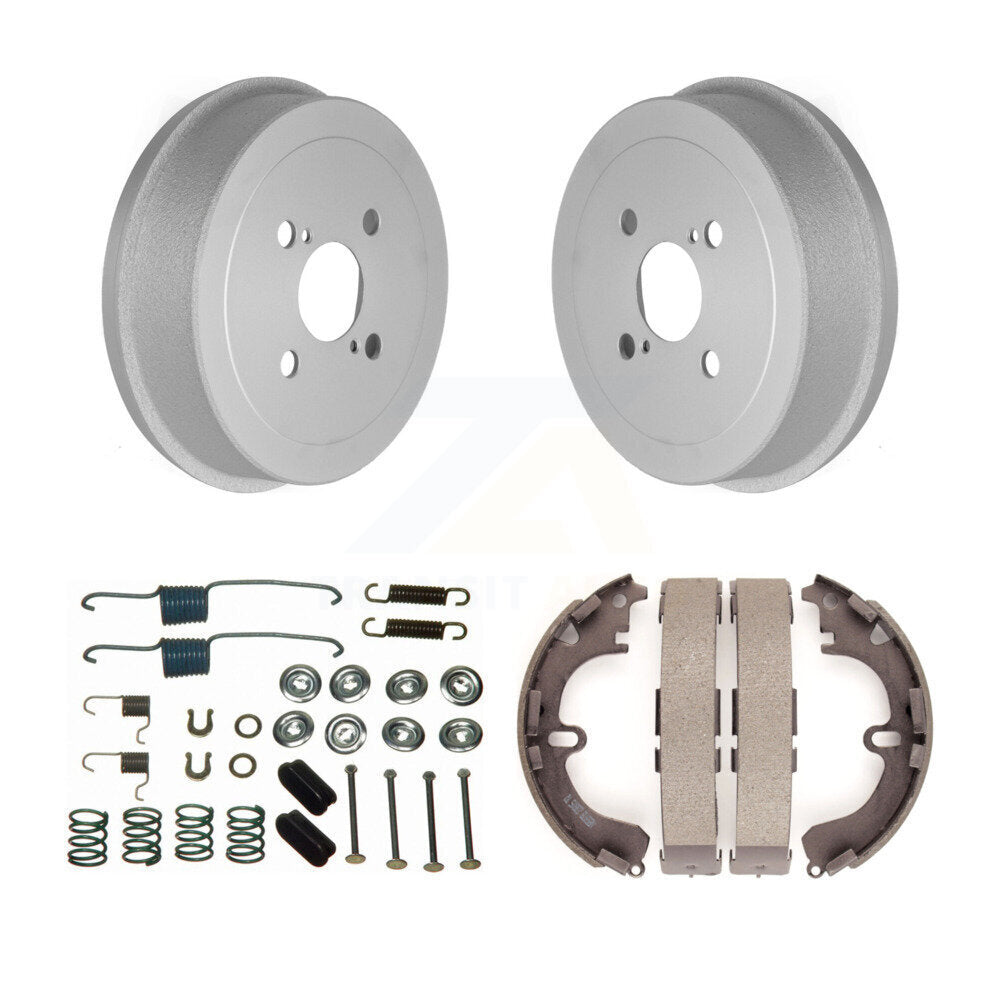 Coated Brake Drum Shoes Spring Rear Kit For Toyota Corolla Prizm Chevrolet Geo