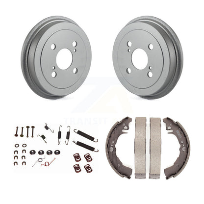 Coated Brake Drum Shoes Spring Rear Kit For 2000-2005 Toyota Echo