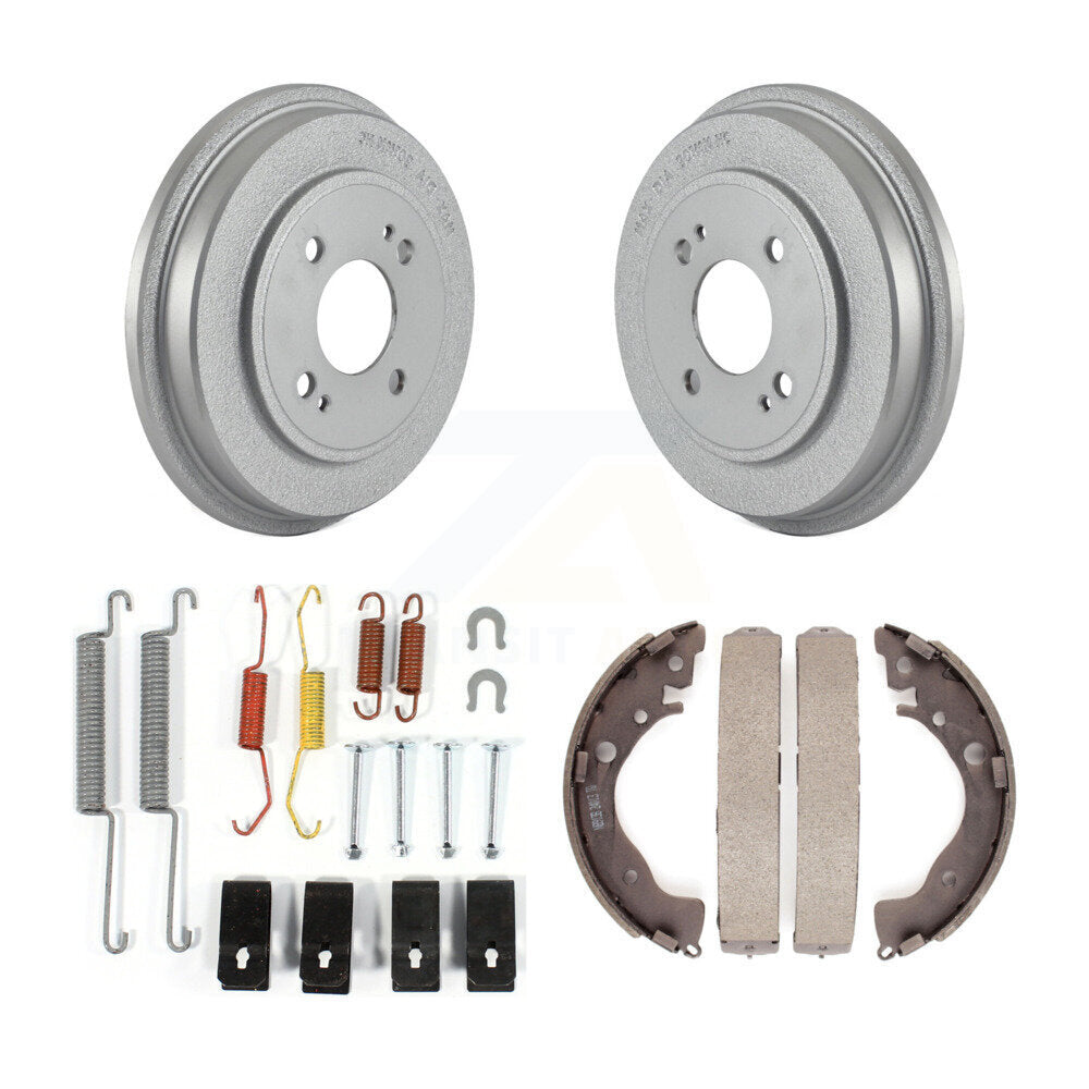 Coated Brake Drum Shoes Spring Rear Kit For Honda Fit