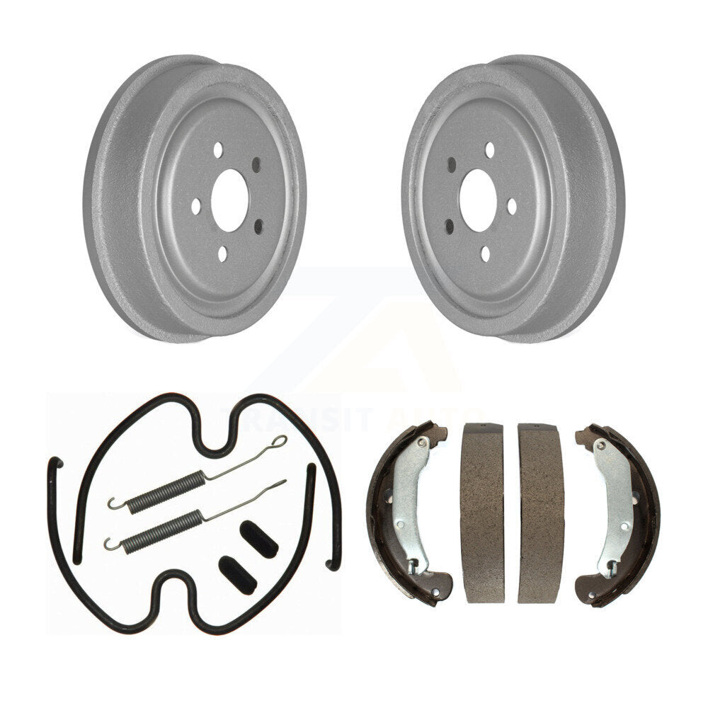 Coated Brake Drum Shoes Spring Rear Kit For Pontiac Sunfire Chevrolet Cavalier