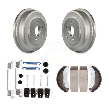 Coated Brake Drum Shoes Spring Rear Kit For 2010-2013 Ford Transit Connect