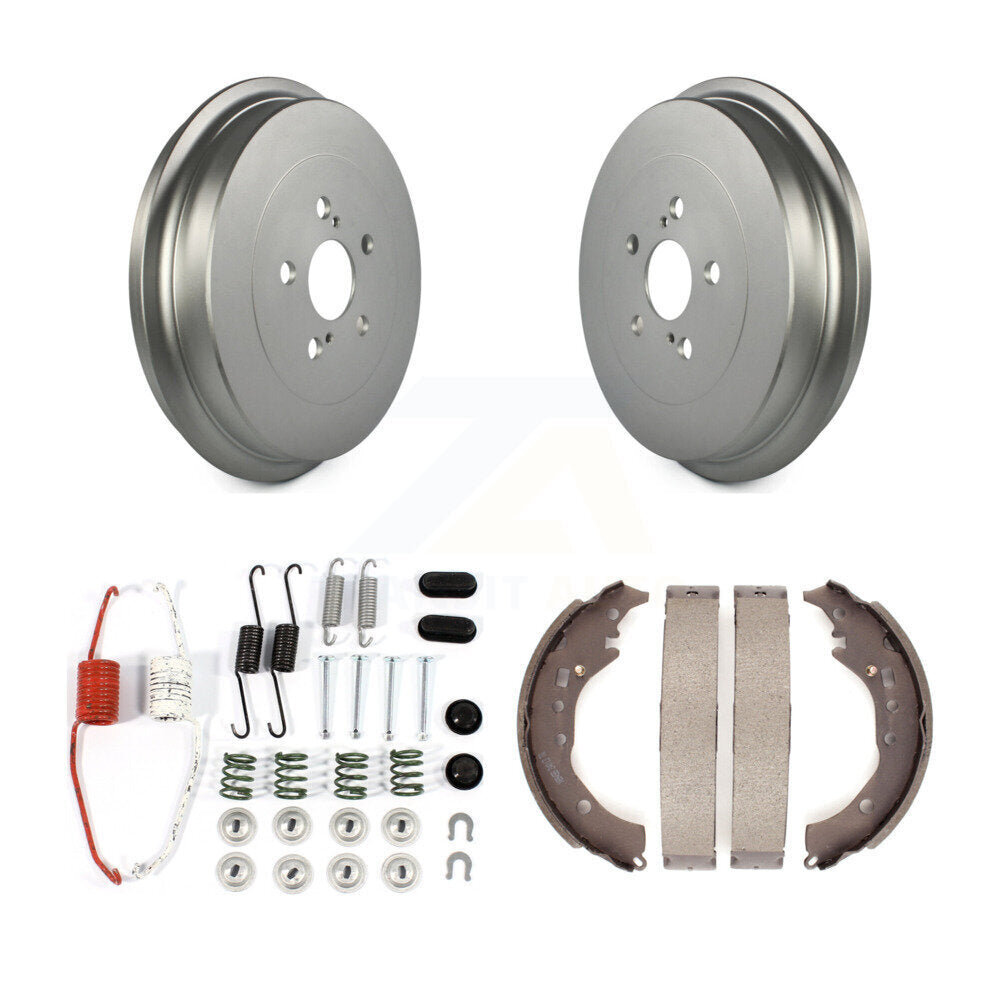 Coated Brake Drum Shoes Spring Rear Kit For 2009-2019 Toyota Corolla