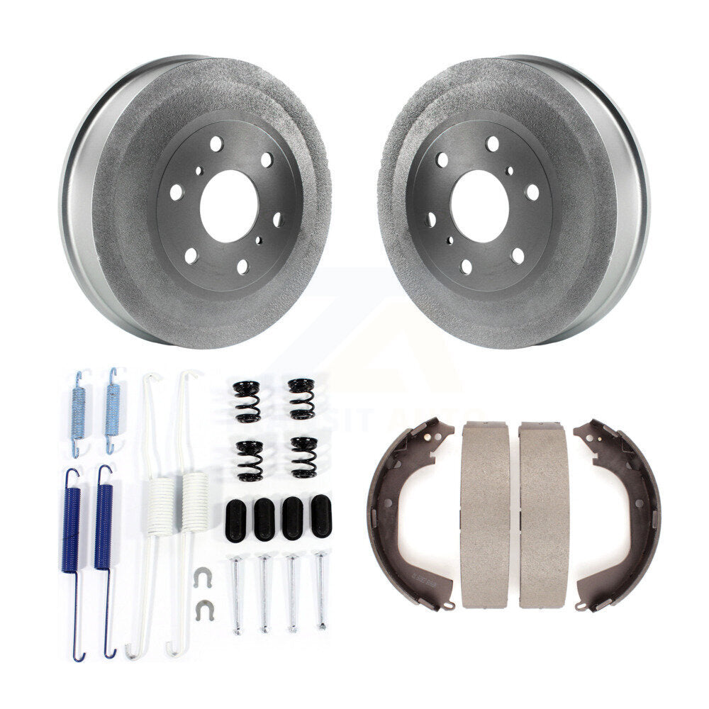 Coated Brake Drum Shoes Spring Rear Kit For GMC Sierra 1500 Chevrolet Silverado