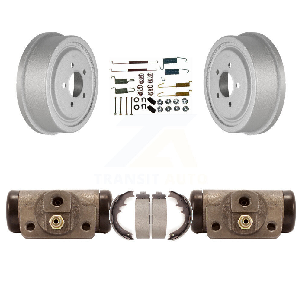 Coat Brake Drum Shoes Spring Cylinder Rear Kit For Ford Ranger Mazda B4000 B3000