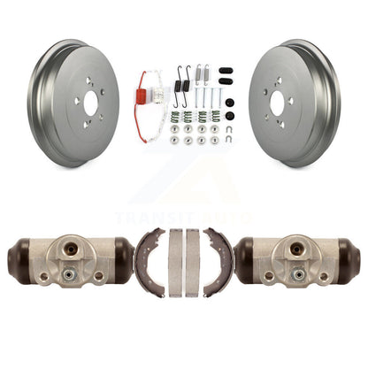 Coated Brake Drum Shoe Spring And Cylinder Rear Kit For 2009-2013 Toyota Corolla