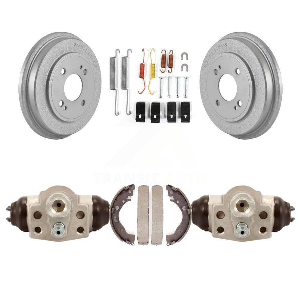 Coated Brake Drum Shoes Spring And Cylinders Rear Kit For Honda Fit