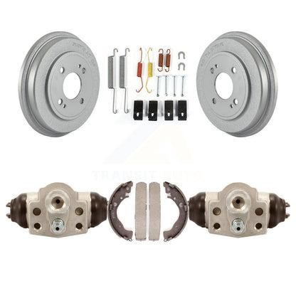 Coated Brake Drum Shoes Spring And Cylinders Rear Kit For Honda Fit