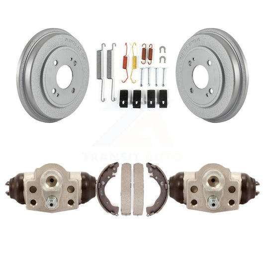 Coated Brake Drum Shoes Spring And Cylinders Rear Kit For Honda Fit