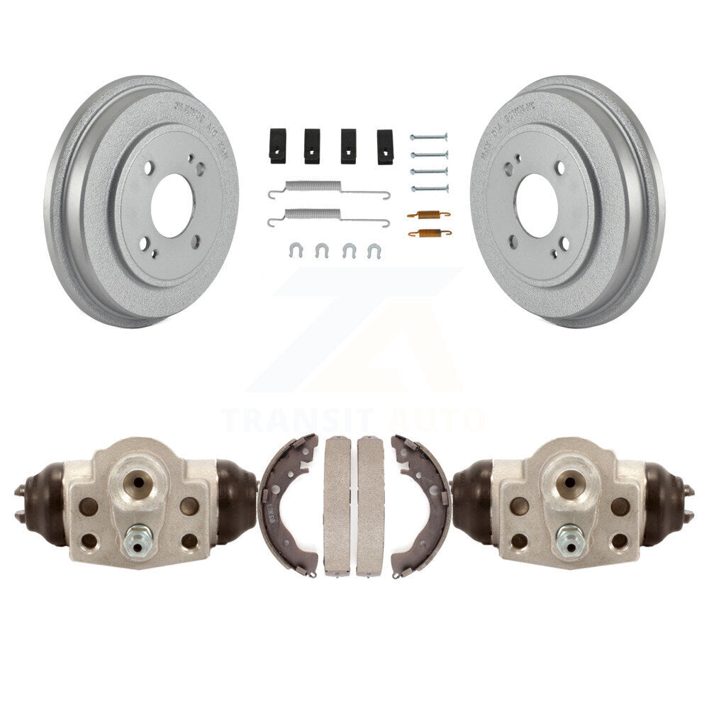 Coated Brake Drum Shoes Spring And Cylinder Rear Kit For 2010-2014 Honda Insight
