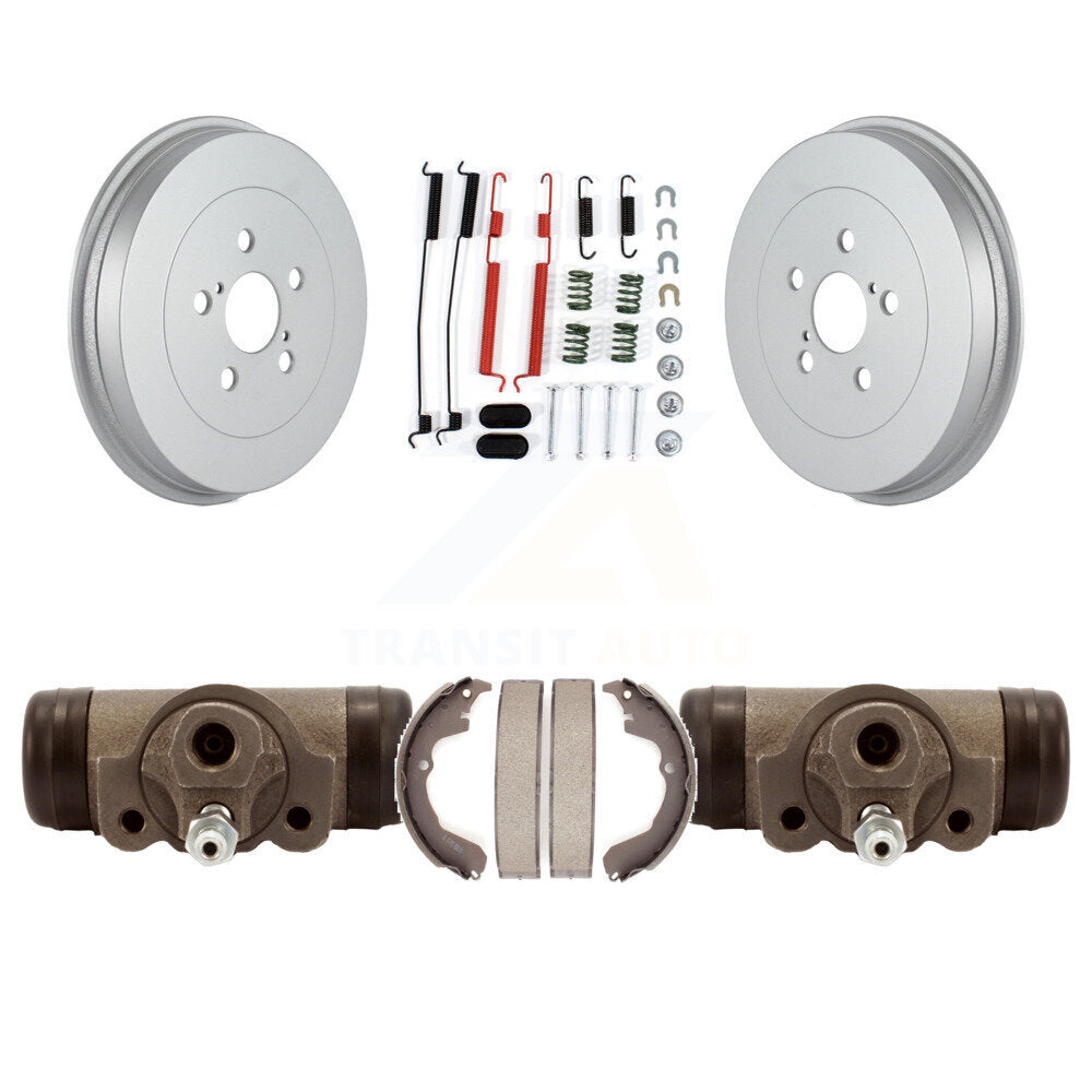 Coated Brake Drum Shoe Spring & Cylinder Rear Kit For Pontiac Vibe Toyota Matrix