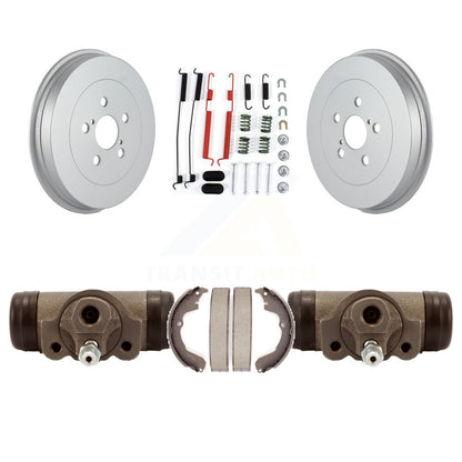 Coated Brake Drum Shoe Spring & Cylinder Rear Kit For Pontiac Vibe Toyota Matrix