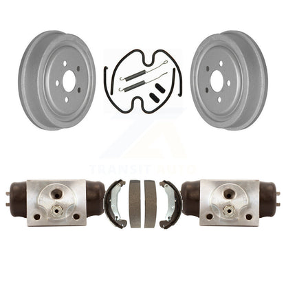 Coated Brake Drum Shoes Spring & Cylinder Rear Kit For Pontiac Sunfire Chevrolet