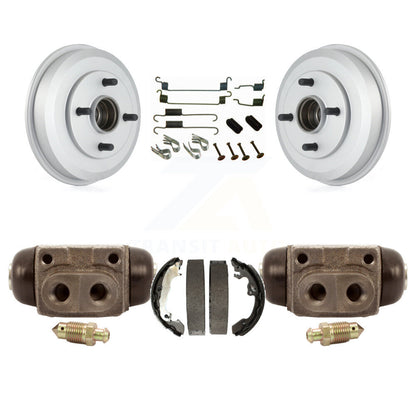 Coated Brake Drum Shoes Spring And Cylinders Rear Kit For Ford Focus