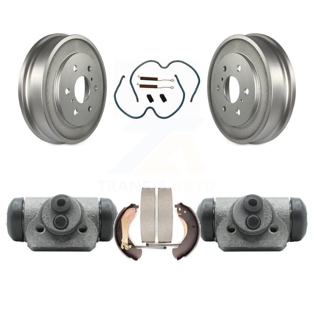Coated Brake Drum Shoe Spring Cylinder Rear Kit For Chevrolet Silverado 1500 GMC