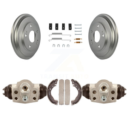 Coated Brake Drum Shoes Spring And Cylinders Rear Kit For Honda Civic
