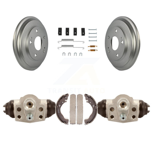 Coated Brake Drum Shoes Spring And Cylinders Rear Kit For Honda Civic
