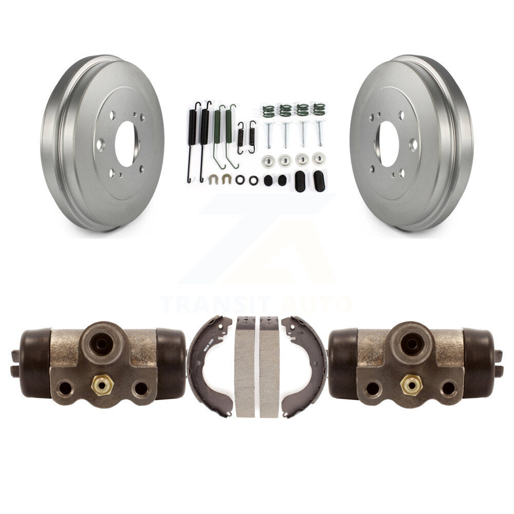 Coated Brake Drum Shoe Spring And Cylinder Rear Kit For Nissan Versa Sentra Cube